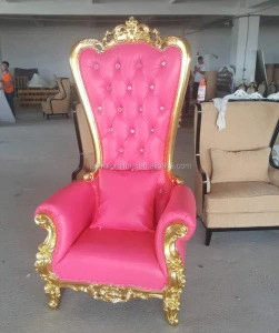 LC92 pink throne chair for salon,royal throne chairs