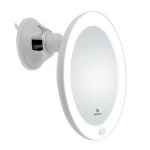 Led bath mirror LED lighted bathroom makeup mirror with led lights 10X Magnifying for Hotel