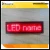 Import LED1248 name badge ,scrolling message ,high brightnenss display from China
