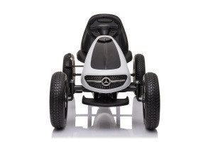 Licensed Mercedes Benz kids pedal go kart 4 wheel for girls and boys