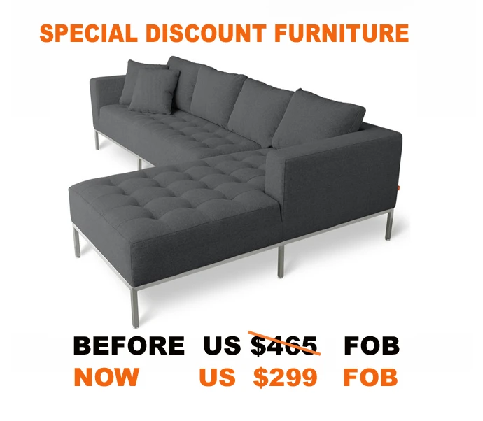 Living room sofa set  / good quality corner sofa with low price sofa 5068-L