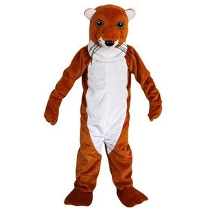 Longteng 522 Cartoon Halloween Cosplay Party Christmas  Carnival Apparel Brown Weasel Stoat  Mascot Costumes