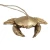 Import Lovely sea  Ornamental crayfish resin golden  crabs birthday gift loggerhead Animal Statue Decoration from China