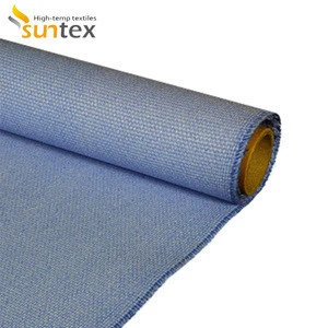 Low Price Fireproof High Temperature 32oz Blue Calcium Silicate Coated 1.5 Mm Fiberglass Fabric