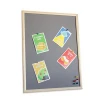 Low price of cafe house fabric surface bulletin board with MDF frame