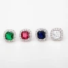LUOTEEMI Wholesale Free Shipping New Fashion Luxury CZ Crystal Elegant Wedding Chain Pendant Necklace Jewelry Sets For Girls