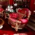 Import Luxurious Red Velvet Sofa set with Gilded Carving in Gold Leaf for Grand Palace Premium High end Quality Living room furniture from China