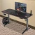 Import Luxury 55 Inches Electric Mechanical   LED Design  Adjustable Gaming   Desk,PC Computer Desk from China
