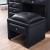 Import luxury bed furniture dressing table with mirror and stool  Black dresser from China