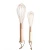 Import Luxury durabld kitchen gadgets tools rose gold household wood handle egg whisk automatic eggbeater from China