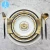 Import Luxury Golden Pattern Round Porcelain Plates For Wedding Event Home Dinner Banquet from China