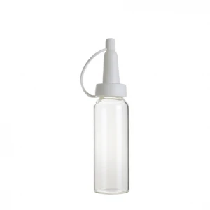 Made in China mini pocket bottle spray screw type transparent lid cosmetic vial