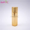 Magnetic Cap Empty Cosmetic Square Plastic Gold Lipstick Tube 5g