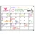 Import Magnetic Refrigerator Calendar Monthly Dry Erase Board for Kitchen Fridge 16&quot;x12&quot; from China