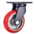 Import Manufacturer  100mm iron rim PU 1000kg heavy duty caster wheel from China