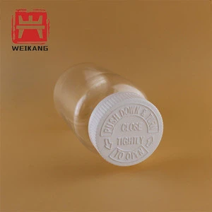 Manufacturer Direct Sale Empty Transparent Plastic Medicine Pill Supplement Bottle 250CC PET Health Care Product Plastic Bottle