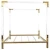 Import Manufacturer Furniture Frames Double Size Bed Stainless Steel Bed Frame Clear Acrylic Round Rod Frame from China
