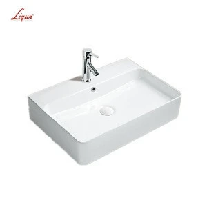 Manufacturers rectangular ceramic bathroom basin bathroom ceramic sink basin