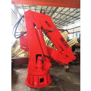 Marine Folding Telescopic Knuckle Boom Pedestal Deck Crane for Sale