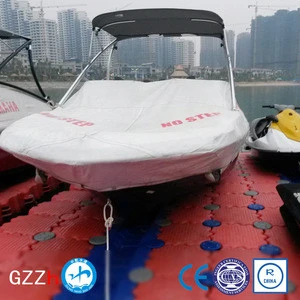 marine plastic jet ski ponton in lake