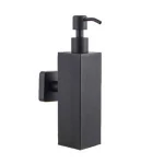Matte black liquid hand soap dispensers,stainless steel foam liquid soap dispenser,wall mounted bathroom liquid soap dispenser