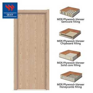 mdf board melamine moulding door skin veneer internal flush door for home