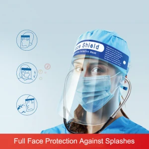 Medical protective face shield disposable lightweight anti-fog lens surgical face shield medical with clear vision for doctors