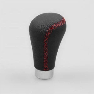 MeeTee H-J425 Car High quality Universal  Manual Leather Shifter Shift Knob Cover Stitch Gear Shift Knob Without Logo