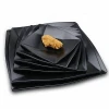 melamine square tableware for restaurant promotional price hard plastic hotel dinnerware black dinner plate dish sets