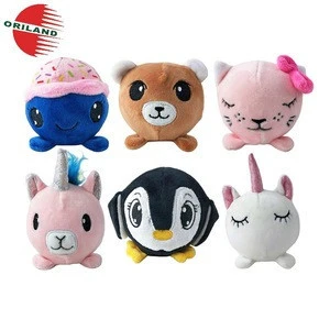 Memory foam stuffed cute soft mini plush squishy animal stress ball toys