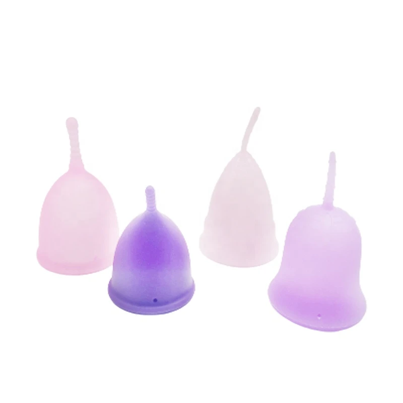 menstrual cup-girls period blood collection feminine sanitary soft reusable silicone menstrual cups