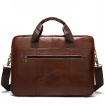 men's briefcase bag men's genuine leather laptop bag business tote for document office portable laptop shoulder bag
