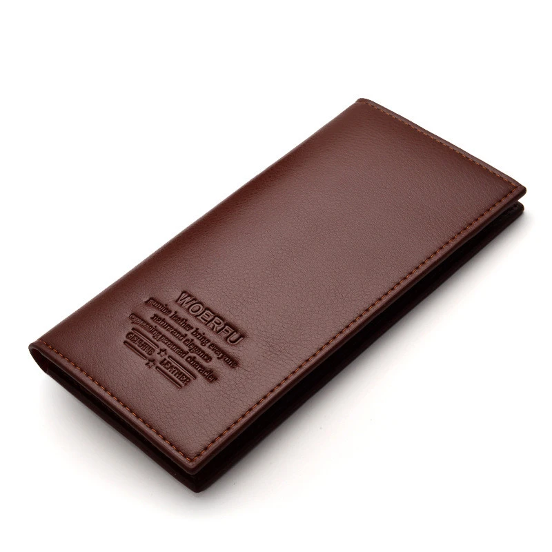 Men&#x27;s long PU leather casual business wallet