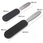Metal Handle Stainless Steel Pedicure Replaceable Sandpaper Foot File Wholesale Metal Foot File For Callus Remover