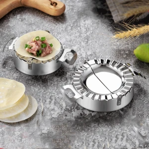 metal kitchen gadgets Dumpling Model Cutter Dumpling Skin Maker Empanada tool stainless steel 304 dumpling mold