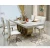 Import metal marble dinning table and chairs restaurant modern furniture from China