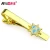 Import Metal plated gold bow tie cliptie bar tie pin with carbon fiber from China
