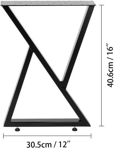 Metal Table Legs Modern Black Office Restaurant Dinning Desk Feet Steel Industrial Cast Iron Dining Metal Furniture Table Legs