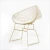 Import Metal Wire chair with seat cushion Dinning Chair from China