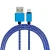 Import Micro led USB Braided Charger Cable for Samsung Extension Woven 1M Wire Data Sync Nylon Line 5 pin Cords from China