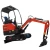 Mini Hydraulic Digger excavator 1ton 2 ton 3ton 6ton cheap price Rubber agricultural excavator