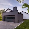 Modern aluminum panel garage door aluminum double garage doors garage door manufacturer
