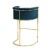 Import Modern Commercial Furniture Blue Velvet Gold Finish Frame Club Bar Stool from China