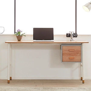 Modern Design Furniture home office Wooden Metal Circular Frame computer laptop desk