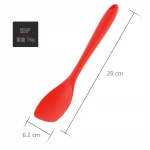 Modern Design Kitchenware Silicone Spatula Heat Resistant Soup Ladle Noodle Spoon