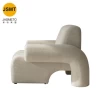 Modern minimalist light luxury retro designer casual lazy chair American fabric small household single sofa chair