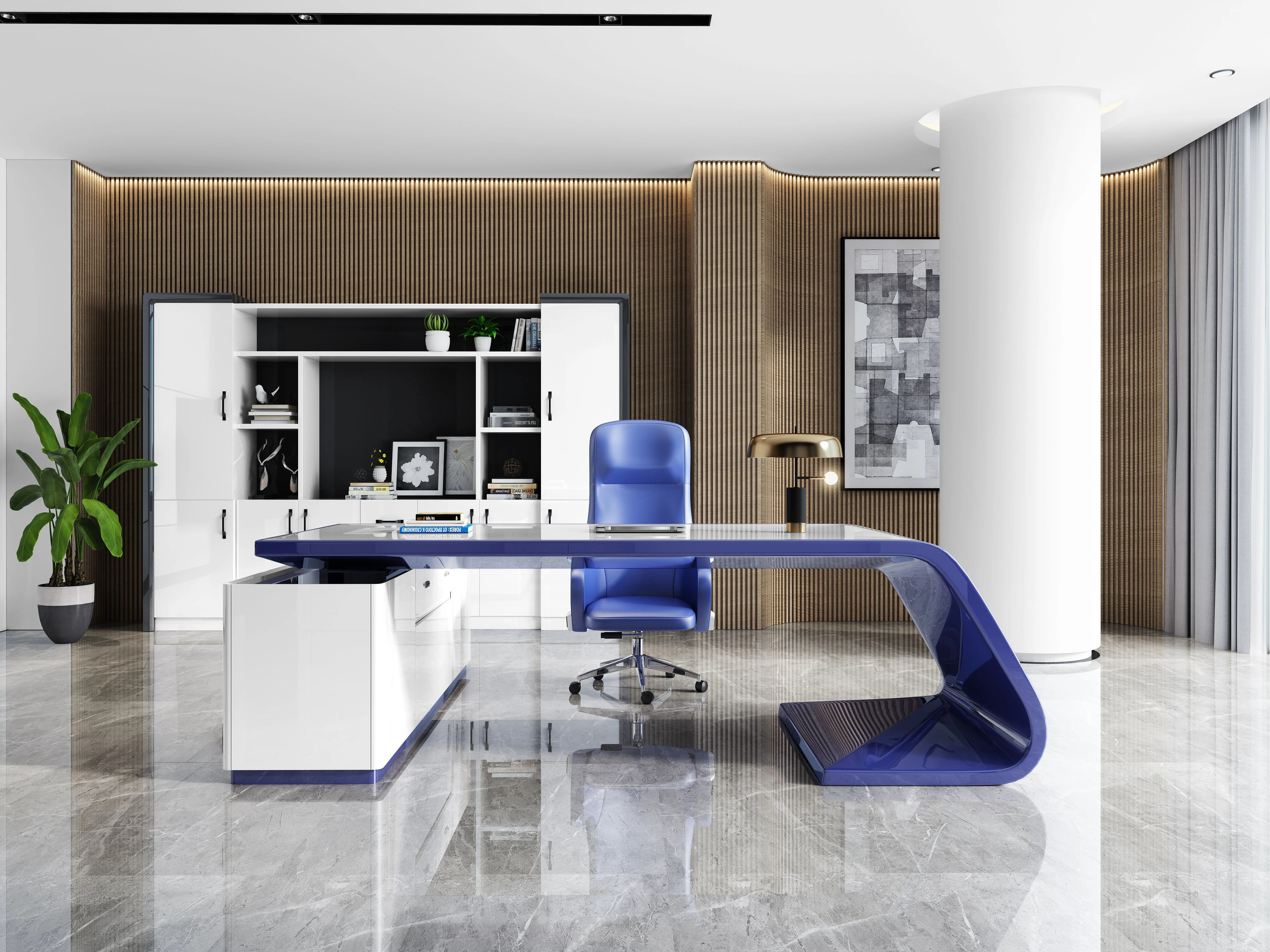 Luxury CEO Executive Desks & large L-shaped Executive Desks