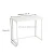 Import Modern Simple home Office Desk China White Computer Desk Removable Computer Folding Table from China