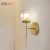 Import Modern simple round glass housing e27 sitting room bedside led wall lamp from China