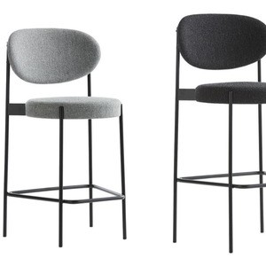 Modern velvet fabric commercial bar chair  kitchen bar stool series 430 bar counter stool